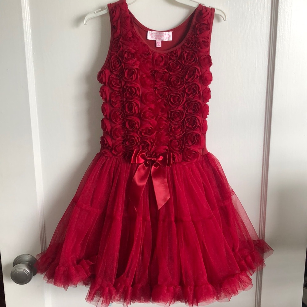 Cute Red Rosses dress like New. Worn once to a party